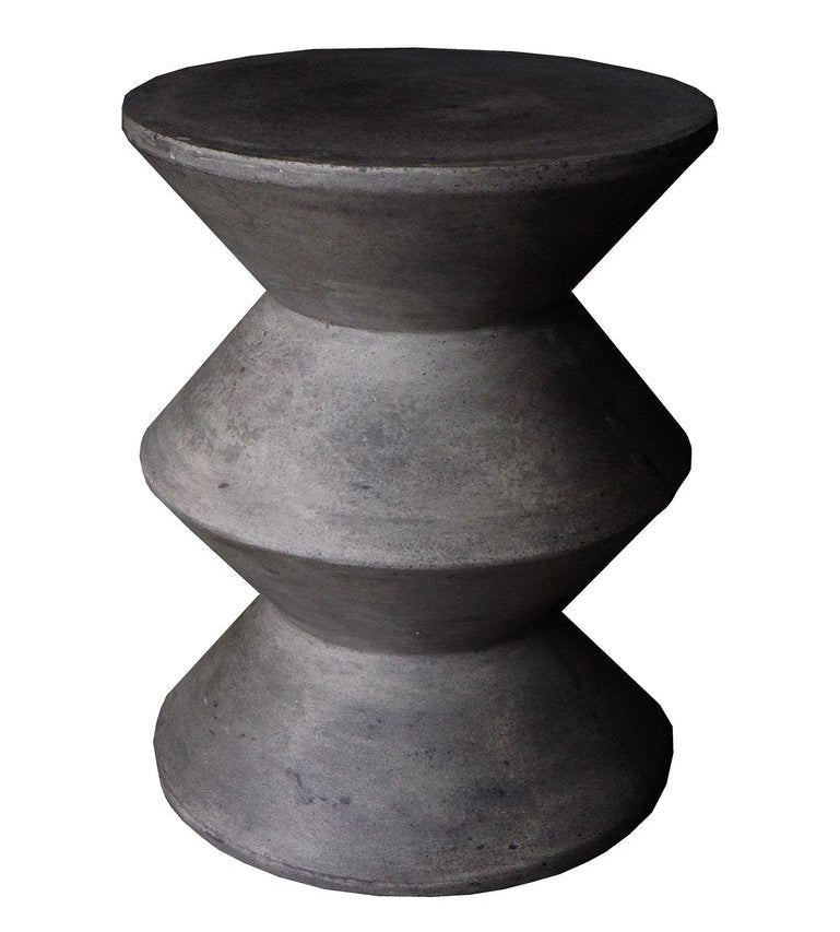 LH Home Concrete Inverted Concrete Outdoor Side Table