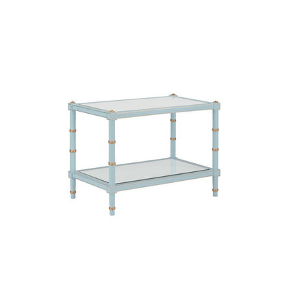 Chelsea House Conner Cane Bamboo-Inspired Legs Cocktail Table