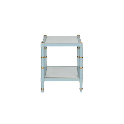 Chelsea House Conner Cane Bamboo-Inspired Legs Cocktail Table