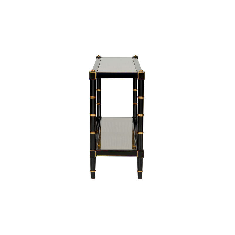 Conner Cane Bamboo-Inspired Legs Console Table