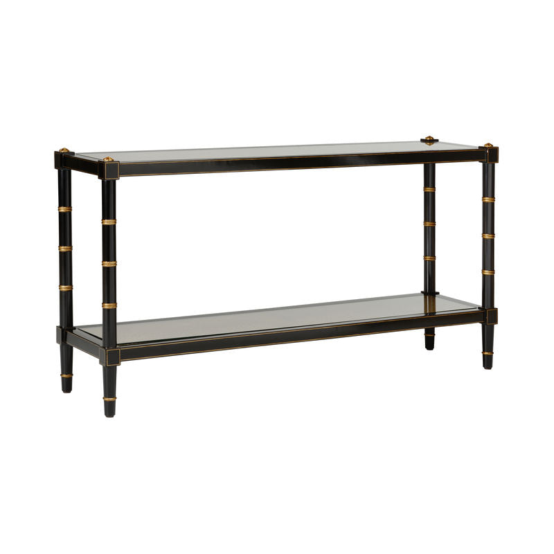 Conner Cane Bamboo-Inspired Legs Console Table
