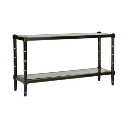 Conner Cane Bamboo-Inspired Legs Console Table