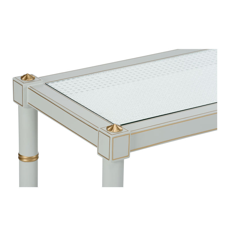 Conner Cane Bamboo-Inspired Legs Console Table