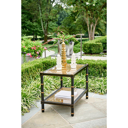 Chelsea House Conner Poplar Caned Panel Cocktail Table