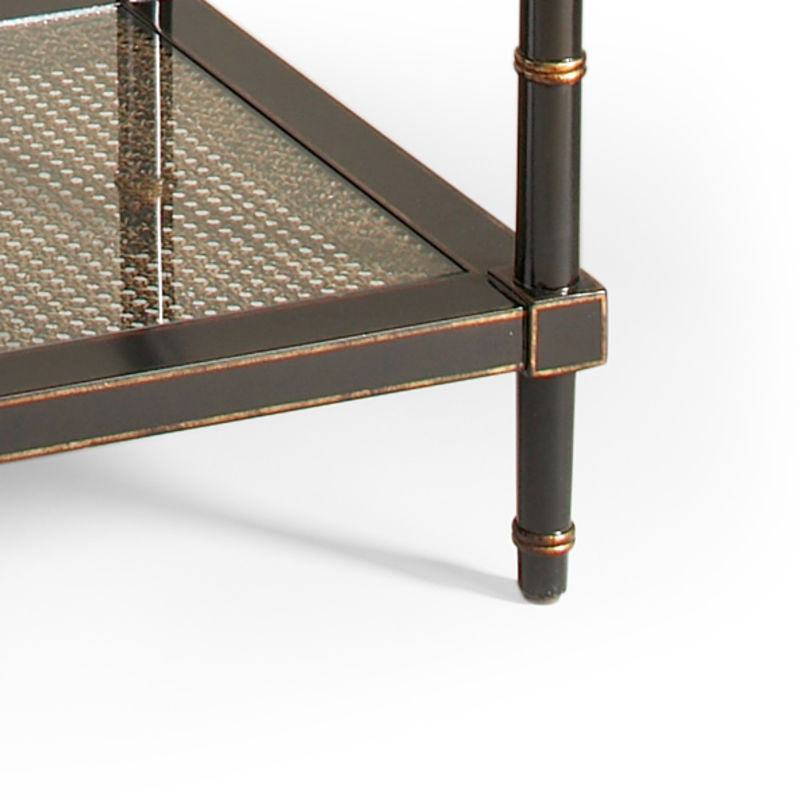 Chelsea House Conner Poplar Caned Panel Cocktail Table