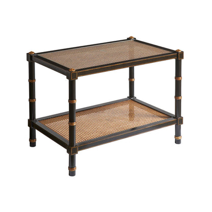 Chelsea House Conner Poplar Caned Panel Cocktail Table