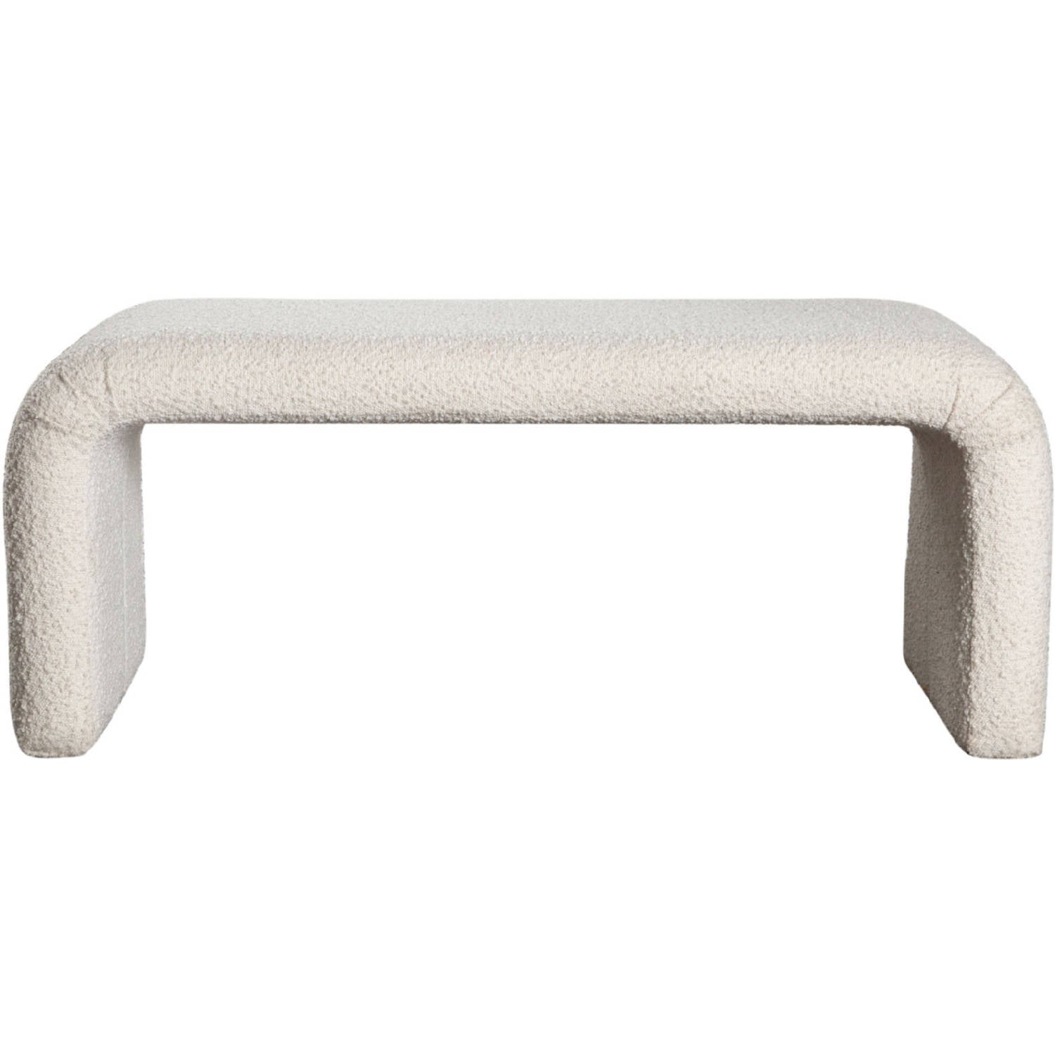 Conrad Accent Bench in Ivory Boucle Fabric-Bedroom Benches-Diamond Sofa-Sideboards and Things 