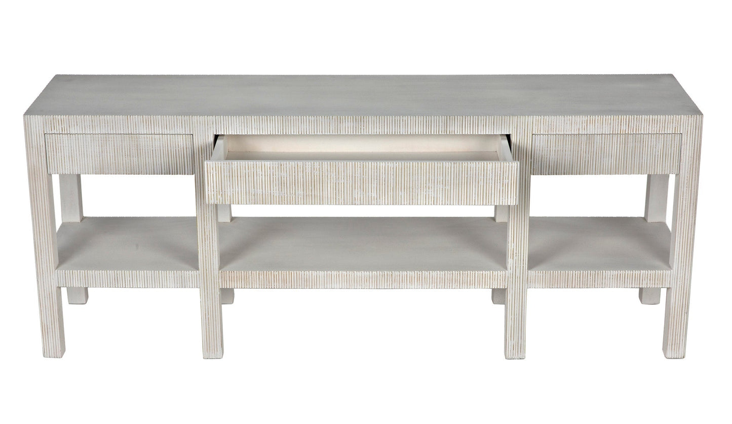 Conrad Console, White Wash-Console Tables-Noir-Sideboards and Things