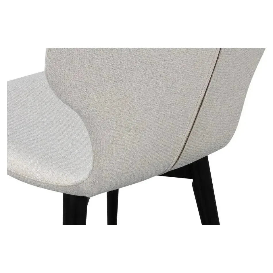 Sarreid Contour Performance Fabric Armless Dining Chair