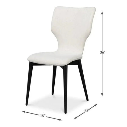 Sarreid Contour Performance Fabric Armless Dining Chair