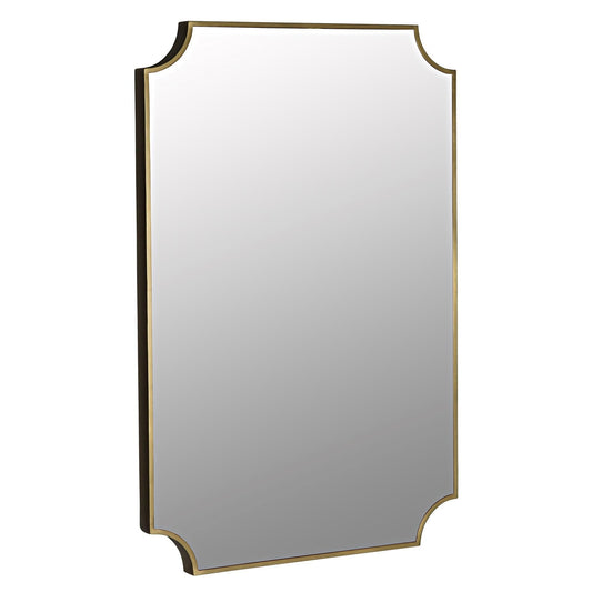 Convexed Steel Vertical Mirror-Wall Mirrors-Noir-Sideboards and Things