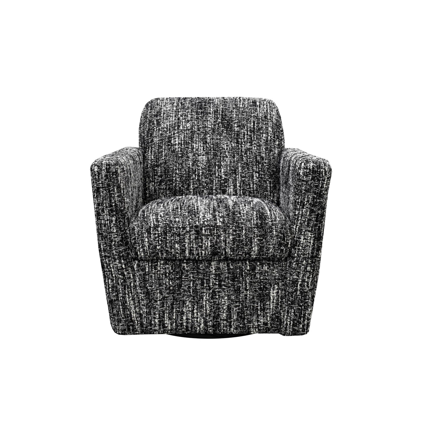 LH Home Cooper Leather Swivel Club Chair