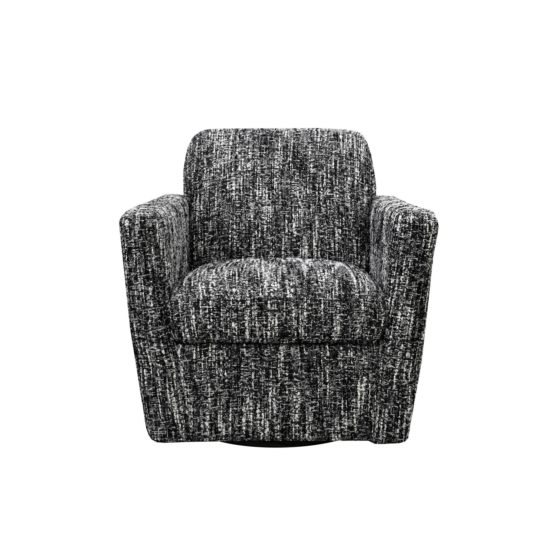 LH Home Cooper Leather Swivel Club Chair