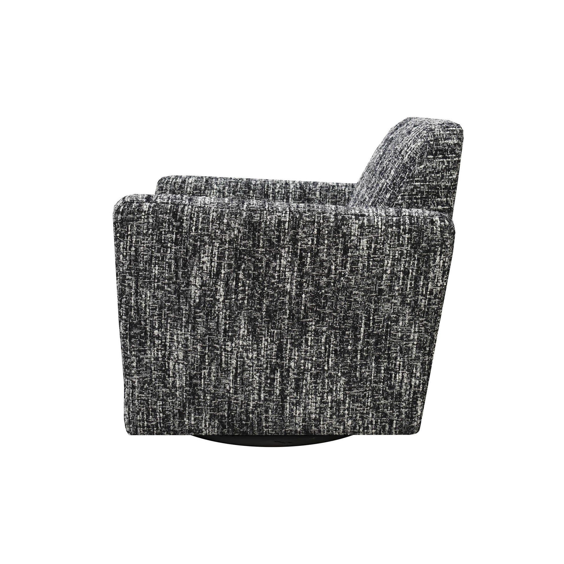 LH Home Cooper Leather Swivel Club Chair