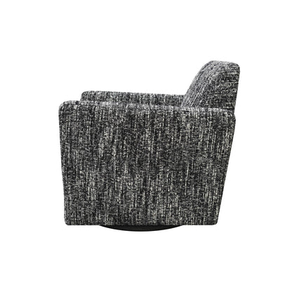 LH Home Cooper Leather Swivel Club Chair