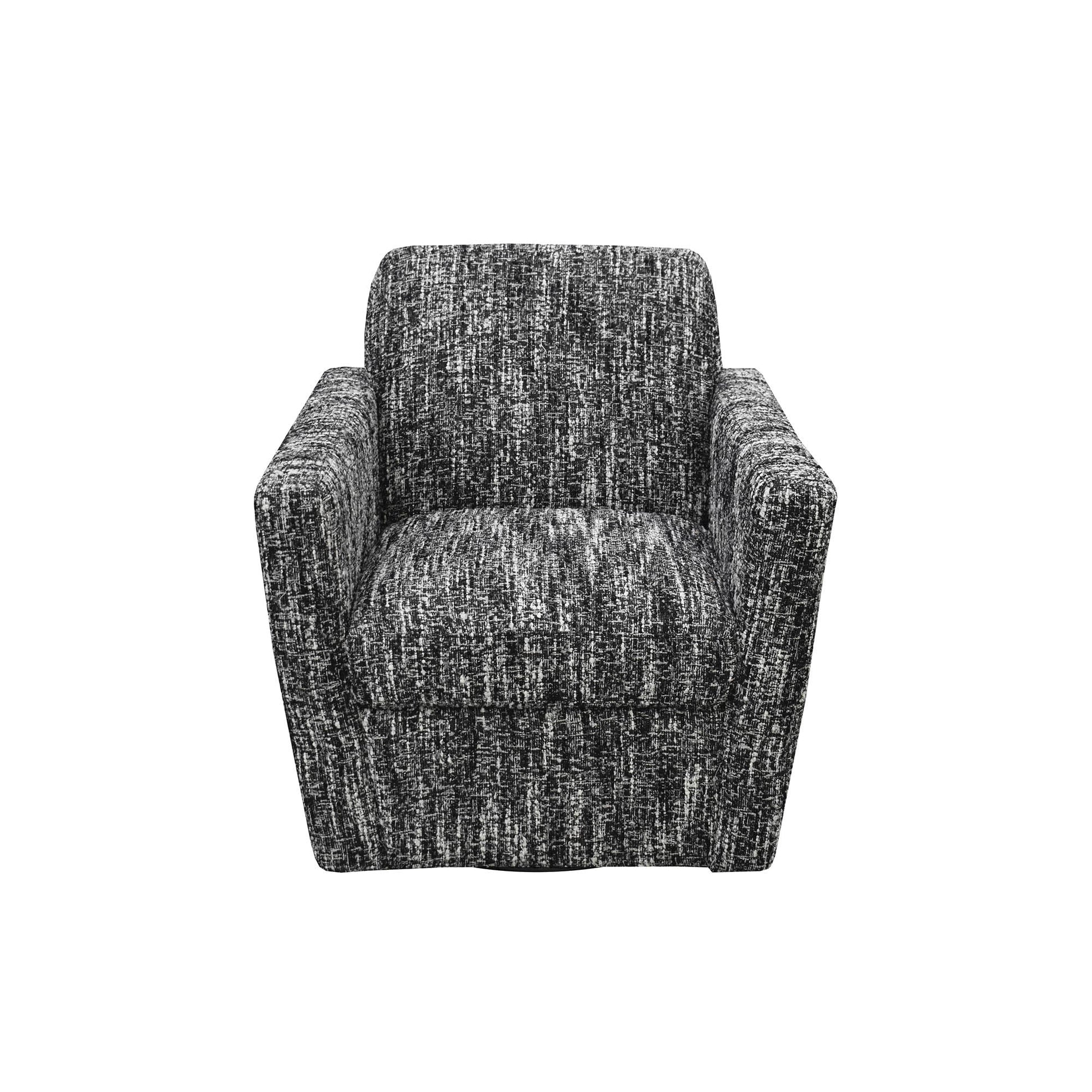 LH Home Cooper Leather Swivel Club Chair