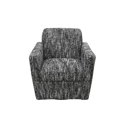 LH Home Cooper Leather Swivel Club Chair