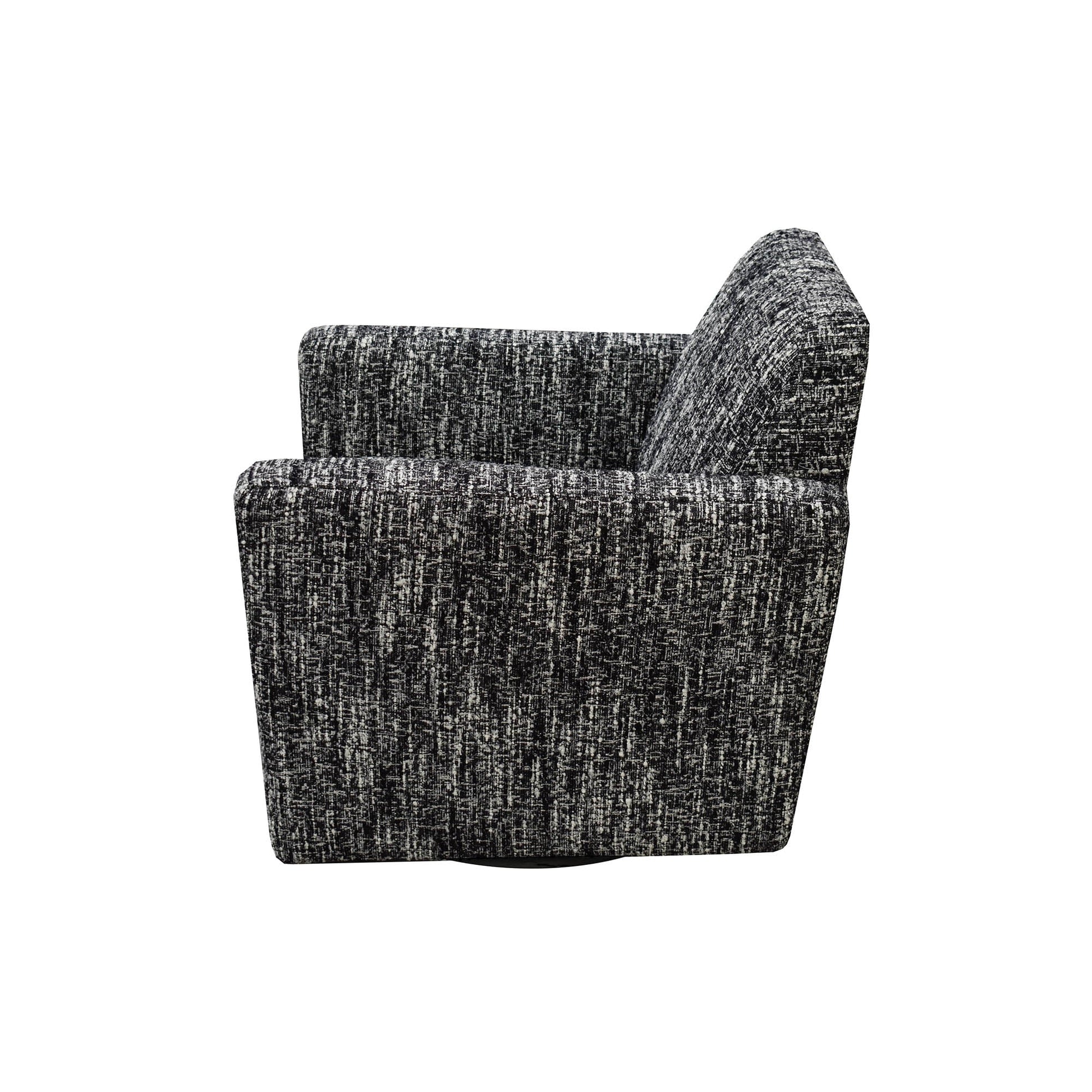 LH Home Cooper Leather Swivel Club Chair