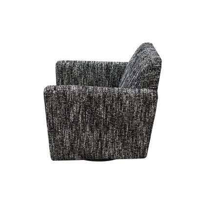LH Home Cooper Leather Swivel Club Chair