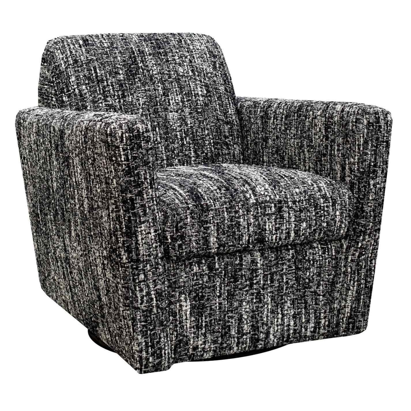 LH Home Cooper Leather Swivel Club Chair