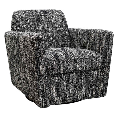 LH Home Cooper Leather Swivel Club Chair