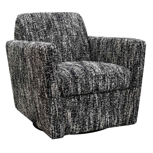 LH Home Cooper Leather Swivel Club Chair