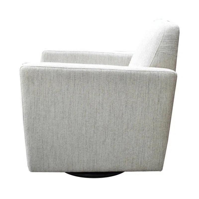LH Home Cooper Leather Swivel Club Chair