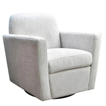 LH Home Cooper Leather Swivel Club Chair