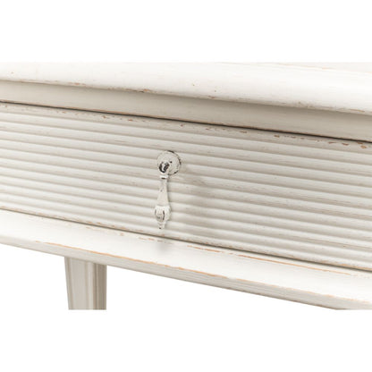 Cora Console Table With Drawers Antique White-Console Tables-Sarreid-LOOMLAN