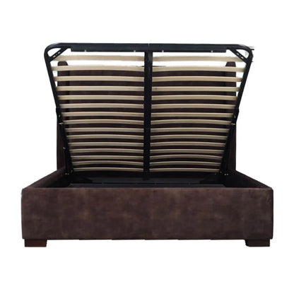 Cora Polyester Upholstered Storage Bed