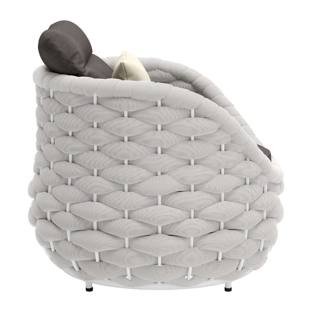 Zuo Modern Coral Reef Accent Chair Gray