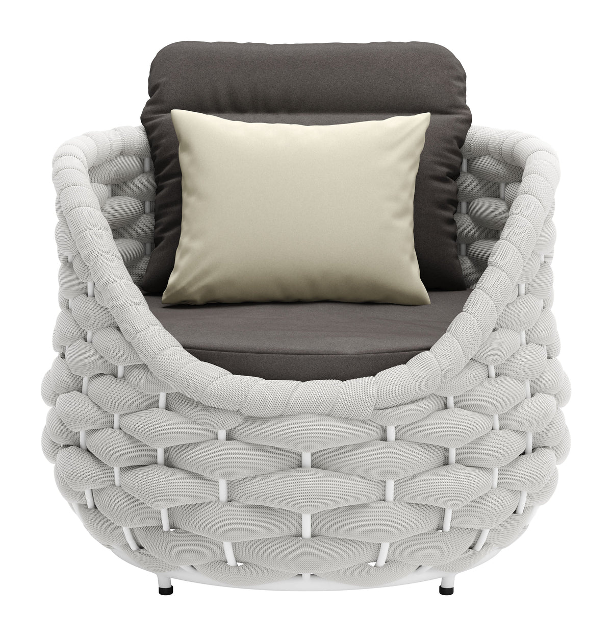Zuo Modern Coral Reef Accent Chair Gray
