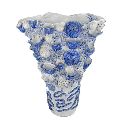 Coral Reef Nature-Inspired Design Ceramic Vase