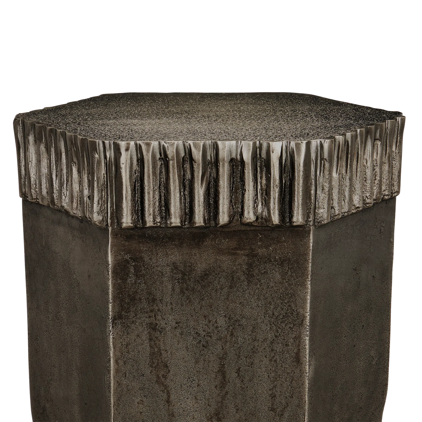 Corda Graphite Accent Table-Side Tables-Currey & Co-Sideboards and Things