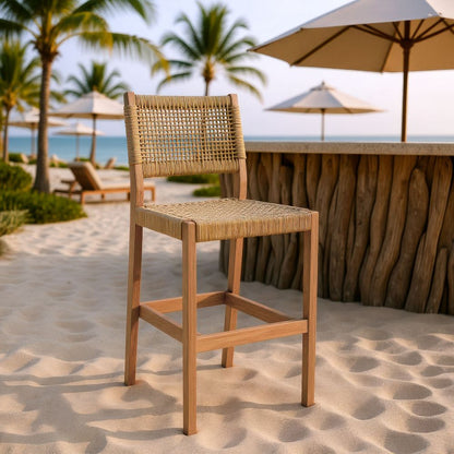 Zuo Modern Corde Olefin Fabric Outdoor Barstool