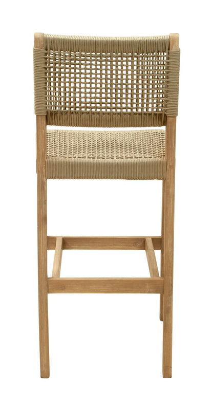 Zuo Modern Corde Olefin Fabric Outdoor Barstool