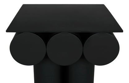 Corinthien Side Table, Metal-Side Tables-Noir-Sideboards and Things