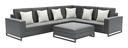 Corona del Mar Modular Sectional Set Black-Sectionals-Zuo Modern-LOOMLAN