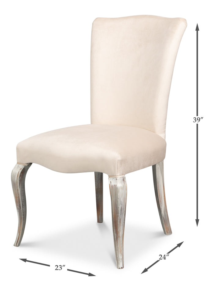 Sarreid Cortina Fabric Armless Dining Chair 2PC