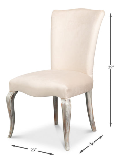 Sarreid Cortina Fabric Armless Dining Chair 2PC
