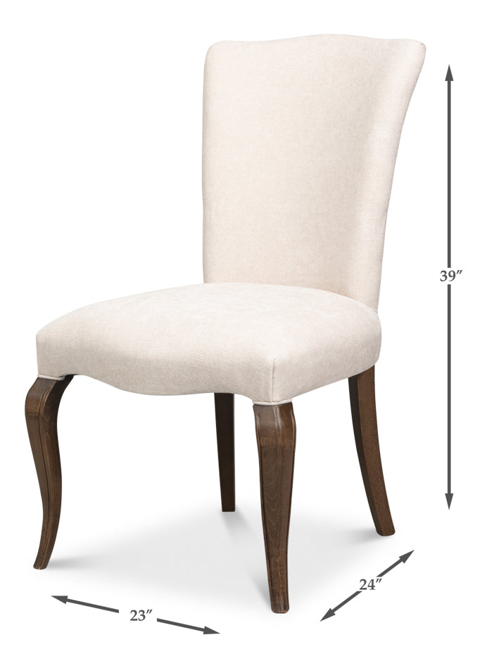 Sarreid Cortina Fabric Armless Dining Chair 2PC