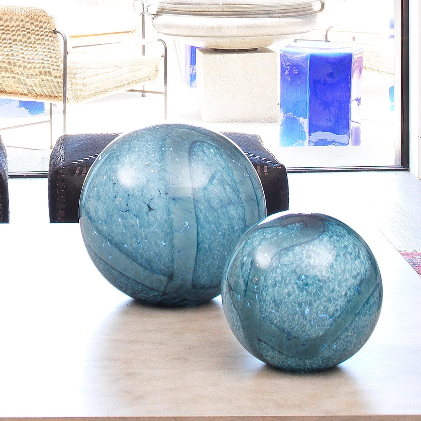 Cosmos Glass Balls-Statues & Sculptures-Jamie Young-Sideboards and Things