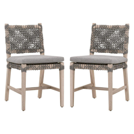 Costa Outdoor Dining Chair Set of 2 Performance Fabric Outdoor Dining Chairs Sideboards and Things By Essentials For Living