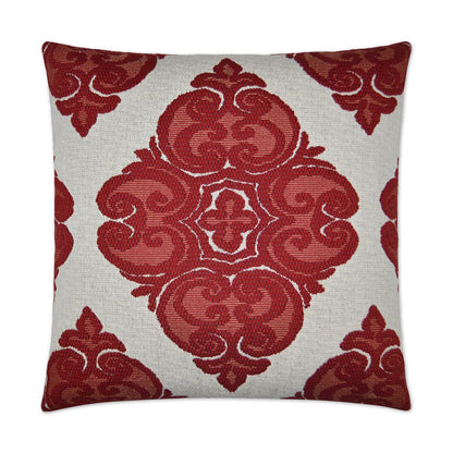 D.V. Kap Cotillion Red Throw Pillow With Insert