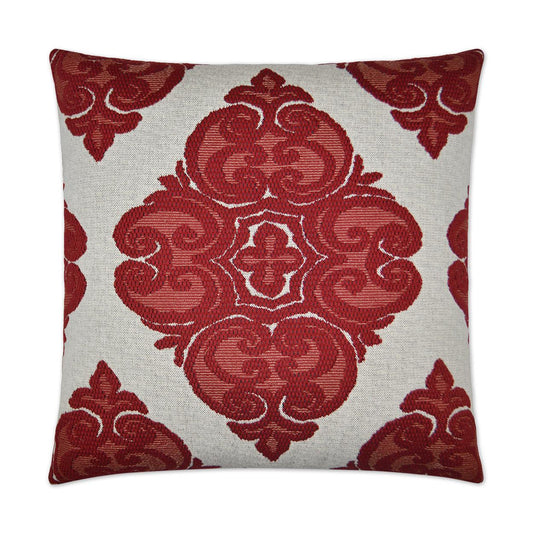 D.V. Kap Cotillion Red Throw Pillow With Insert