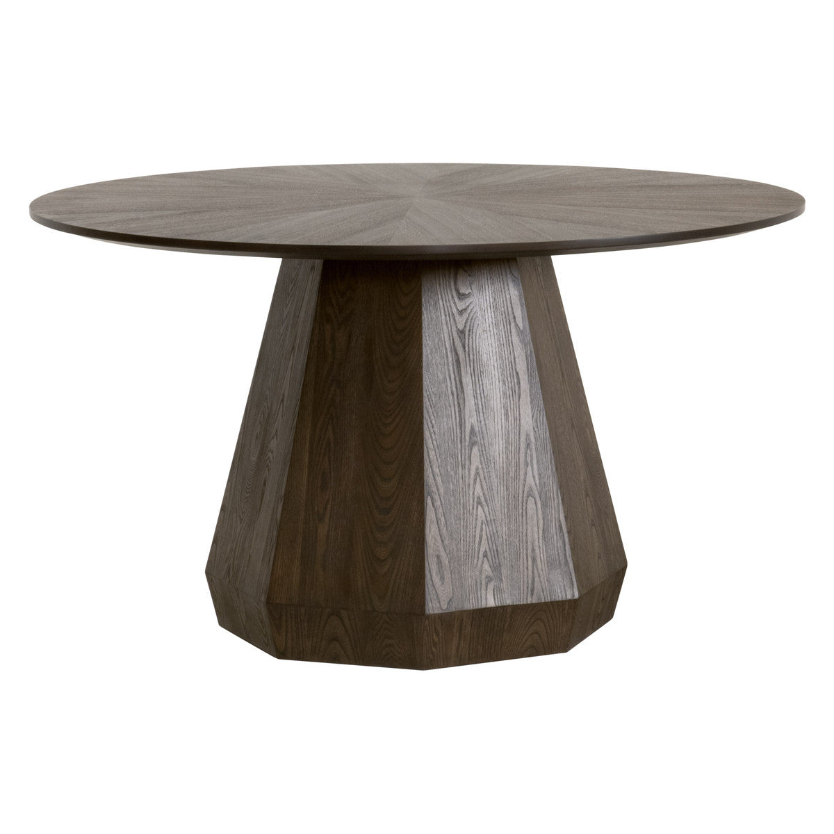 Coulter 54" Round Dining Table Brown Ash-Dining Tables-Essentials For Living-Sideboards and Things