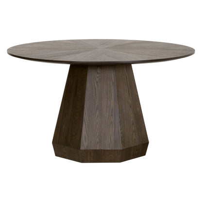 Coulter 54" Round Dining Table Brown Ash-Dining Tables-Essentials For Living-Sideboards and Things