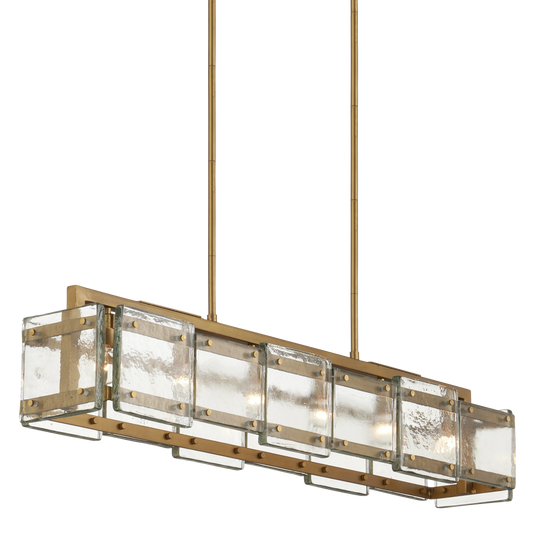 Countervail Rectangular Chandelier-Chandeliers-Currey & Co-Sideboards and Things