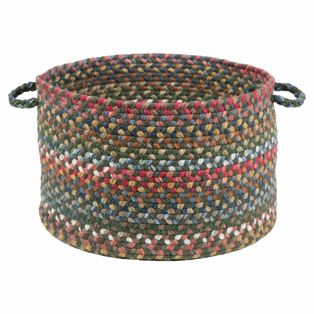 Rhody Rug Country Jewel Braided Handmade Outdoor Basket