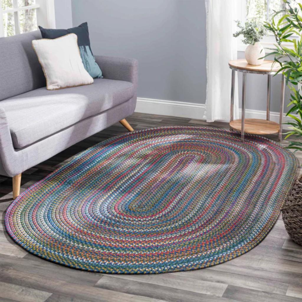 Rhody Rug Country Jewel Braided Oval Reversible Outdoor Area Rugs